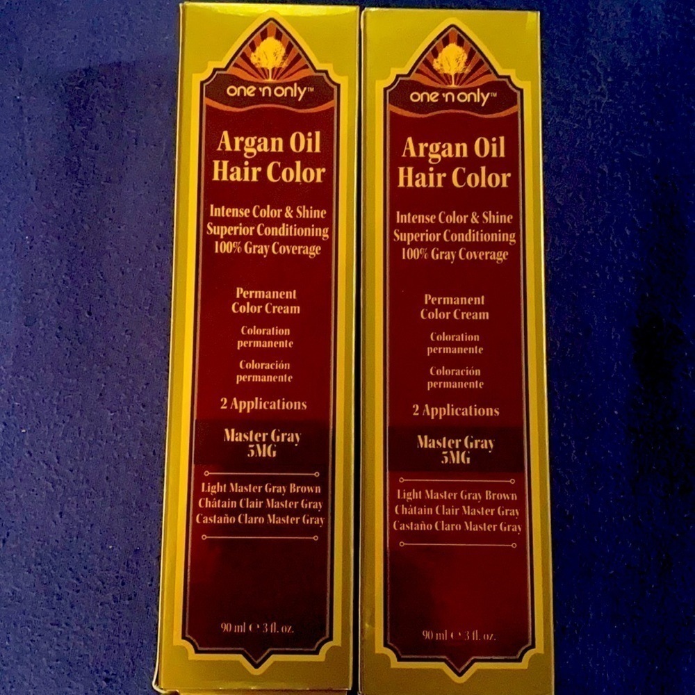 3/$20. Argan Oil Hair Color Bundle Master Gray Brown Beauty Aid